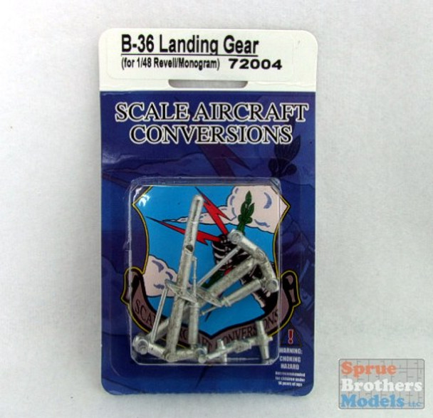 SAC72004 1:72 Scale Aircraft Conversions - B-36 Peacemaker Landing Gear Set (MON kit) #72004