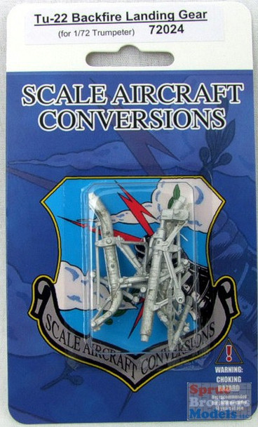 SAC72024 1:72 Scale Aircraft Conversions - Tu-22 Backfire Landing Gear Set (TRP kit) #72024