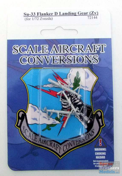 SAC72144 1:72 Scale Aircraft Conversions - Su-33 Flanker D Landing Gear (ZVE kit)