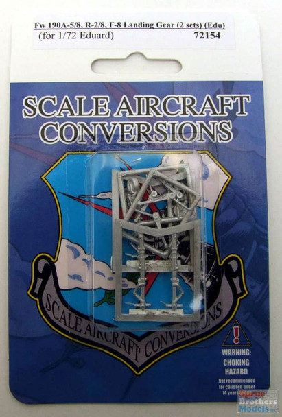 SAC72154 1:72 Scale Aircraft Conversions - Fw 190A-5/A-8/R-2/R-8/F-8 Landing Gear [2 sets] (EDU kit)