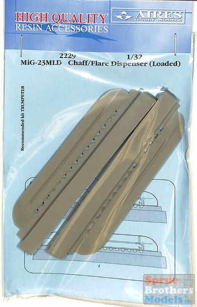 ARS2229 1:32 Aires MiG-23MLD Flogger Chaff/Flare Dispenser-Loaded (TRP kit)