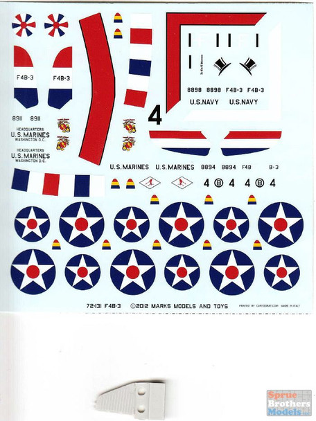 SFD72131 1:72 Starfighter Decals - Boeing F4B-3 Conversion