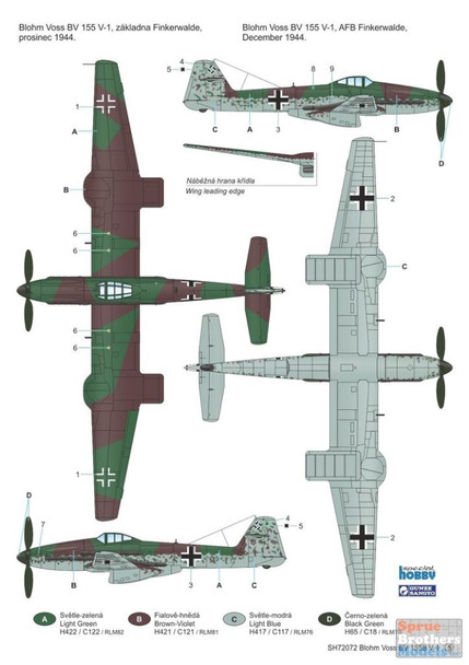 SPH72340 1:72 Special Hobby Blohm & Voss BV 155V-1 'Karawanken'