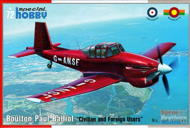 SPH72356 1:72 Special Hobby Boulton Paul Balliol "Civilian and Foreign Users"
