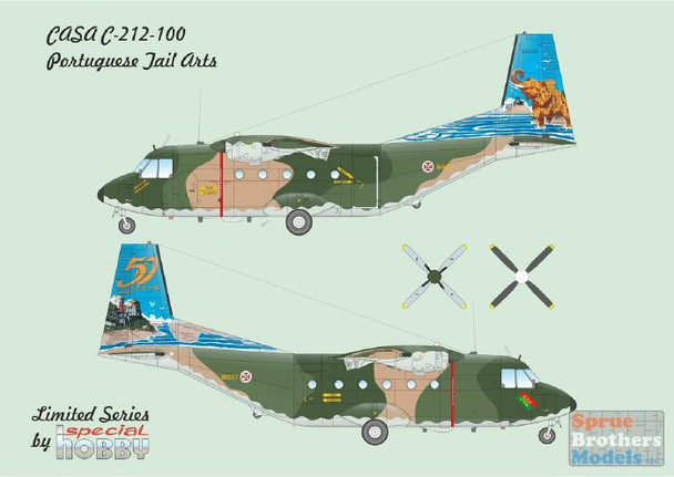 SPH72376 1:72 Special Hobby CASA C-212-100 'Portuguese Tail Arts'