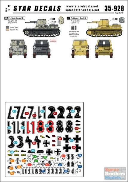 SRD35928 1:35 Star Decals - German Afrika Mix #4