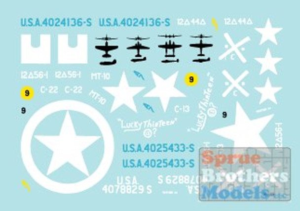 SRD35988 1:35 Star Decals - M2 and M2A1 Halftracks US 12th Armored Division