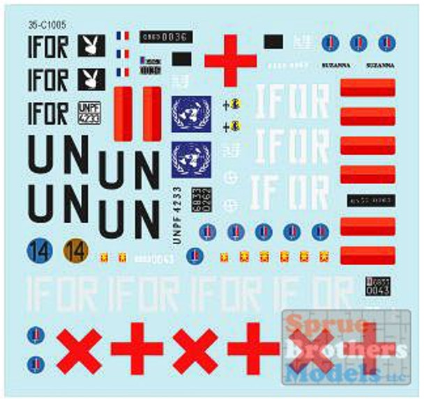 SRD35C1005 1:35 Star Decals - Balkan Peacekeepers Part 4 France VAB 4x4