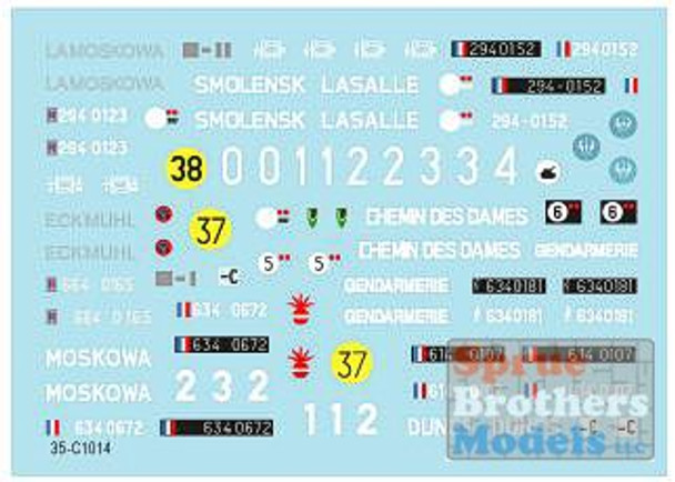 SRD35C1014 1:35 Star Decals - French AMX-30B and B2 Brennus