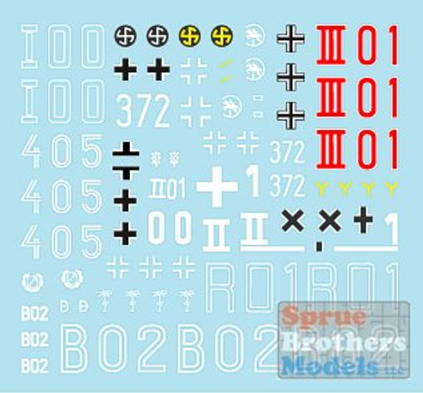 SRD35C1037 1:35 Star Decals - Befehlspanzer #2 Pz.Bef.Wagen III Ausf D1 / E / H