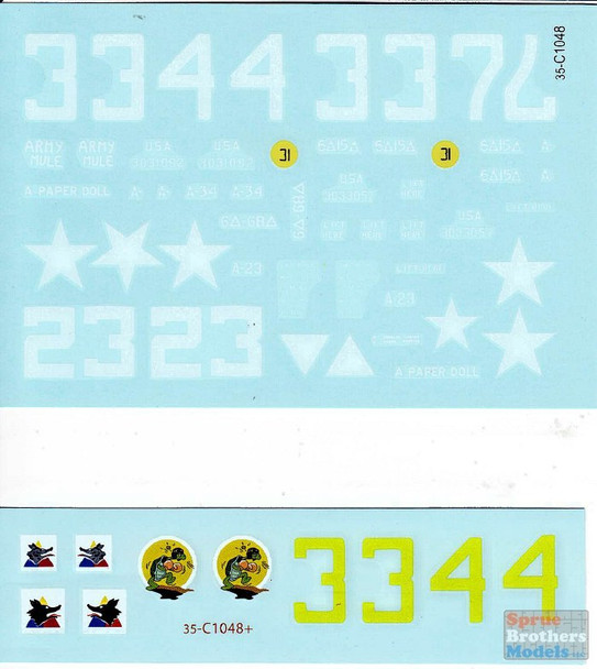 SRD35C1048 1:35 Star Decals - US M4A3E8 Sherman Easy Eight 6th Armored Division 15th TkBn & 68th TkBn