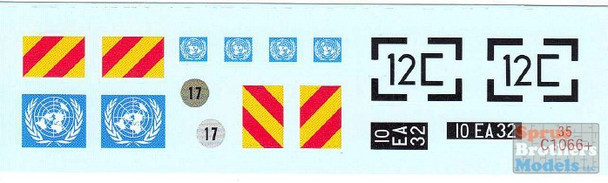 SRD35C1066 1:35 Star Decals - FV432 Trojan UNPROFOR 1992-95 Balkan Peacekeepers Part 6