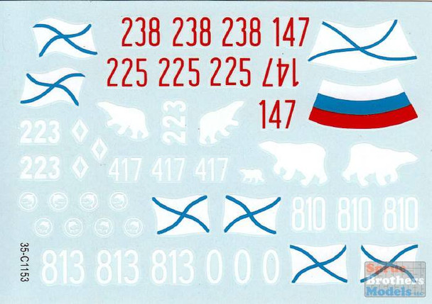 SRD35C1153 1:35 Star Decals - Naval Infantry #5: Russian BTR-80