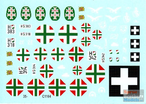 SRD35C1164 1:35 Star Decals - Axis Tank Mix #3: Hungarian Tanks 30.M Toldi I