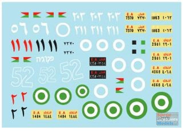 SRD35C1179 1:35 Star Decals - Middle East 1948(ish) Part 1: Egyptian Tanks