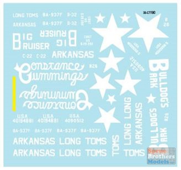 SRD35C1190 1:35 Star Decals - Korean War 1950-53 US Artillery II