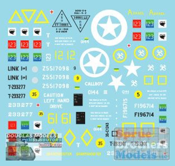 SRD35C1243 1:35 Star Decals - 75th D-Day Special: British Sharpshooters