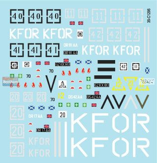 SRD35C1295 1:35 Star Decals - Balkan Peacekeepers #13: British