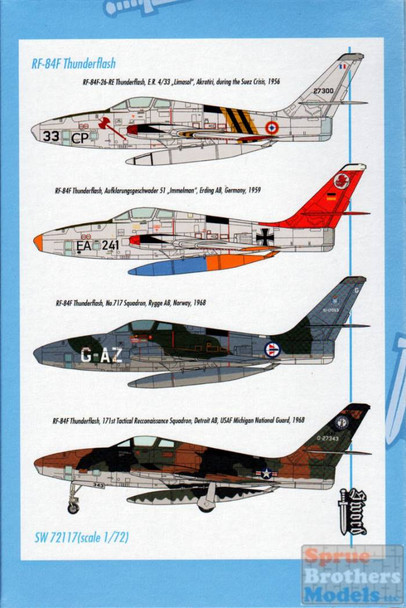 SWD72117 1:72 Sword RF-84F Thunderflash