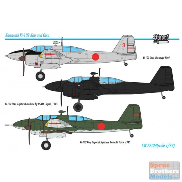 SWD72124 1:72 Sword Ki-102 Kou/Otsu 'Randy'