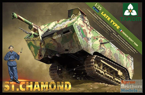 TAK02012 1:35 Takom St.Chamond Late Type French Heavy Tank