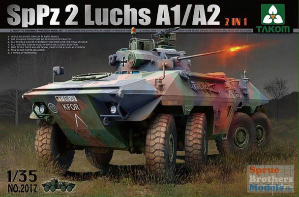 TAK02017 1:35 Takom SpPz.2 Luchs A1/A2 (2in1)