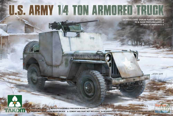 TAK02131 1:35 Takom US Army 1/4-ton Armored Truck