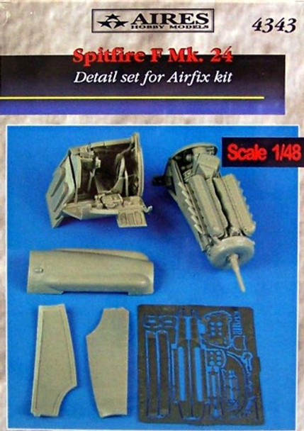 ARS4343 1:48 Aires Spitfire F Mk 24 Detail Set (AFX kits) #4343