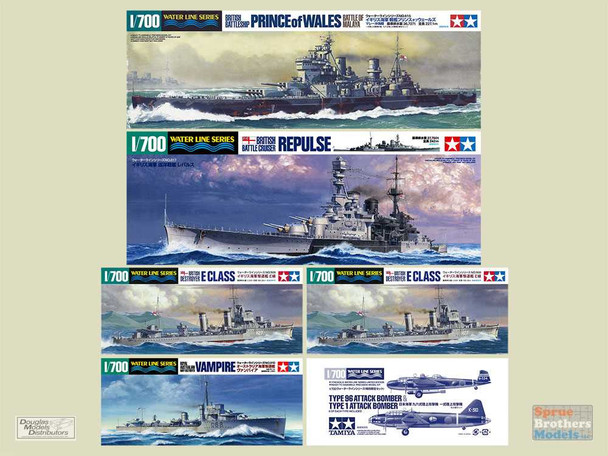 TAM25422 1:700 Tamiya Battle of Malaya Set