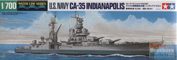 TAM31804 1:700 Tamiya USS Indianapolis CA-35