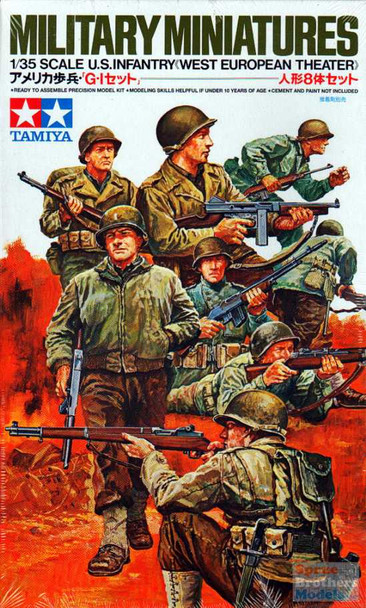 TAM35048 1:35 Tamiya US Infantry West Euopean Theater Figure Set