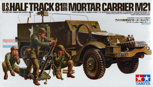 TAM35083 1:35 Tamiya US M21 Half Track Mortar Carrier
