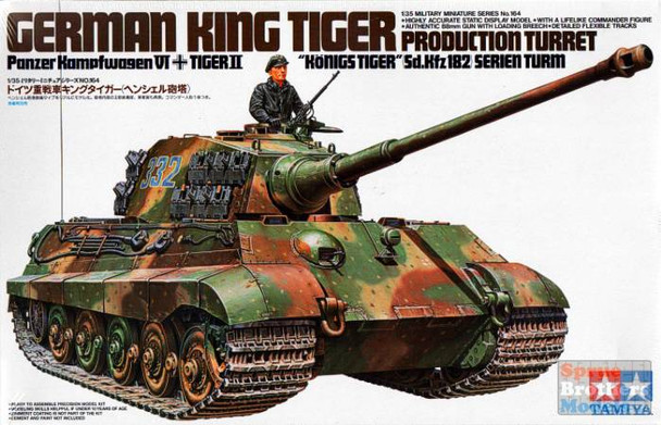 TAM35164 1:35 Tamiya King Tiger Sd.Kfz.182 Production Version