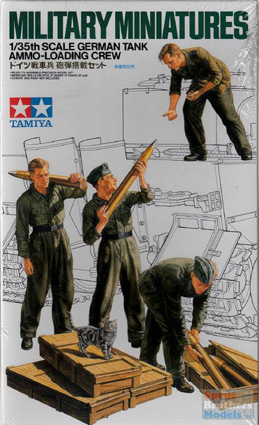 TAM35188 1:35 Tamiya German Tank Ammo-Loading Crew Figures