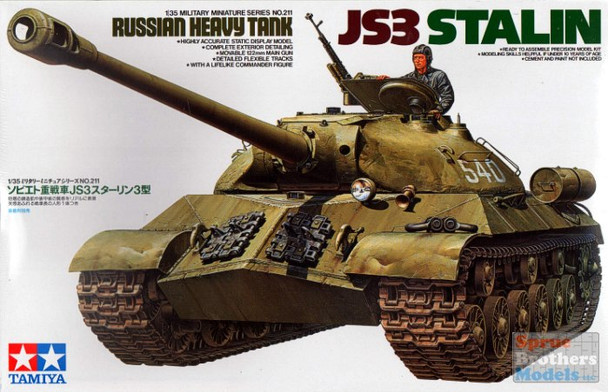 TAM35211 1:35 Tamiya JS3 Stalin Russian Heavy Tank #35211