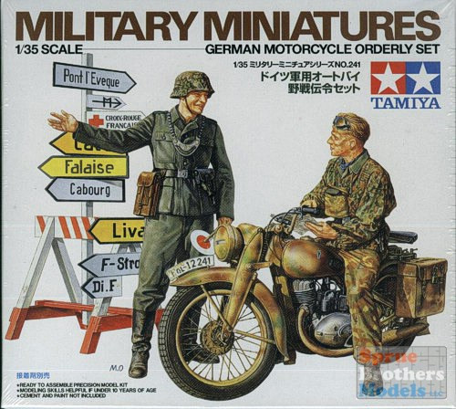 TAM35241 1:35 Tamiya German Motorcycle Orderly Set #35241 - Sprue
