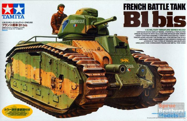 TAM35282 1:35 Tamiya French Battle Tank Char B1 bis #35282