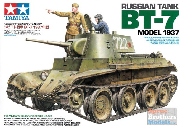 TAM35327 1:35 Tamiya BT-7 Model 1937 Russian Tank