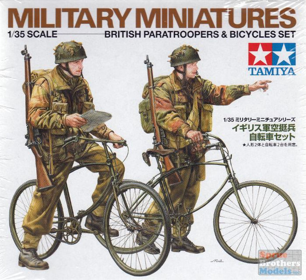 TAM35333 1:35 Tamiya British Paratroopers & Bicycles Set