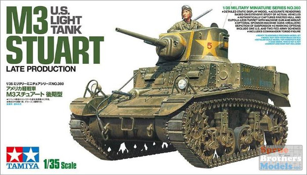 TAM35360 1:35 Tamiya US Light Tank M3 Stuart Late Production