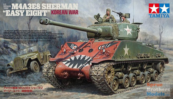 TAM35359 1:35 Tamiya M4A3E8 Sherman 'Easy Eight' Korean War