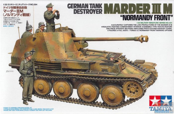 TAM35364 1:35 Tamiya German Tank Destroyer Marder IIIM 'Normandy Front'