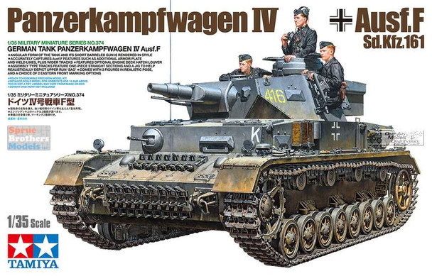TAM35374 1:35 Tamiya Panzerkampfwagen IV Ausf.F Sd.Kfz.161