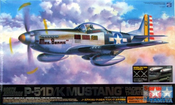 TAM60323 1:32 Tamiya P-51D P-51K Mustang Pacific Theater - Sprue