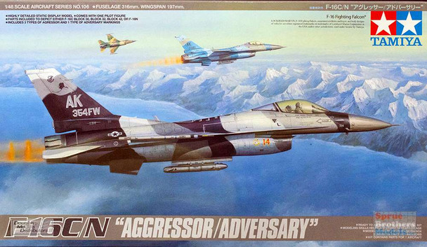 TAM61106 1:48 Tamiya F-16C/N Falcon "Aggressor/Adversary"