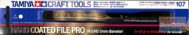 TAM74107 Tamiya Tools - Hard Coated File Pro - Round 3mm Diameter