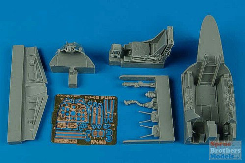 ARS4448 1:48 Aires FJ-4B Fury Cockpit Set (HBS kit) #4448 - Sprue