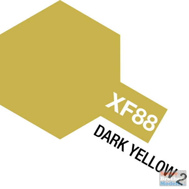 TAM81788 Tamiya Mini Acrylic Paint XF-88 Dark Yellow 2 10ml (1/3 fl oz)