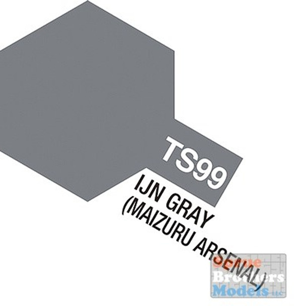 TAM85099 Tamiya TS-99 IJN Gray (Maizuri Arsenal) 100ml Spray Can