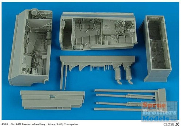 ARS4507 1:48 Aires Su-24M Fencer Wheel Bay Set (TRP kit) #4507